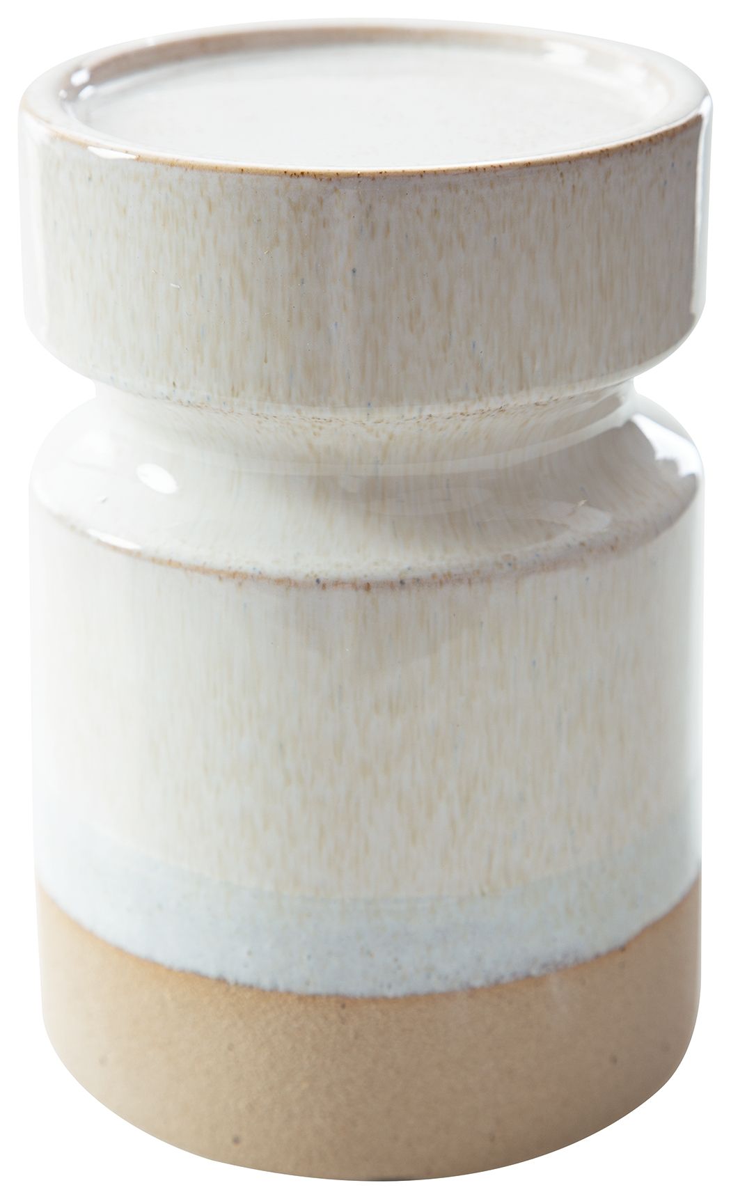 Hurston - Ivory / Brown - Candle Holder Set (Set of 3) - Hornell Furniture Outlet
