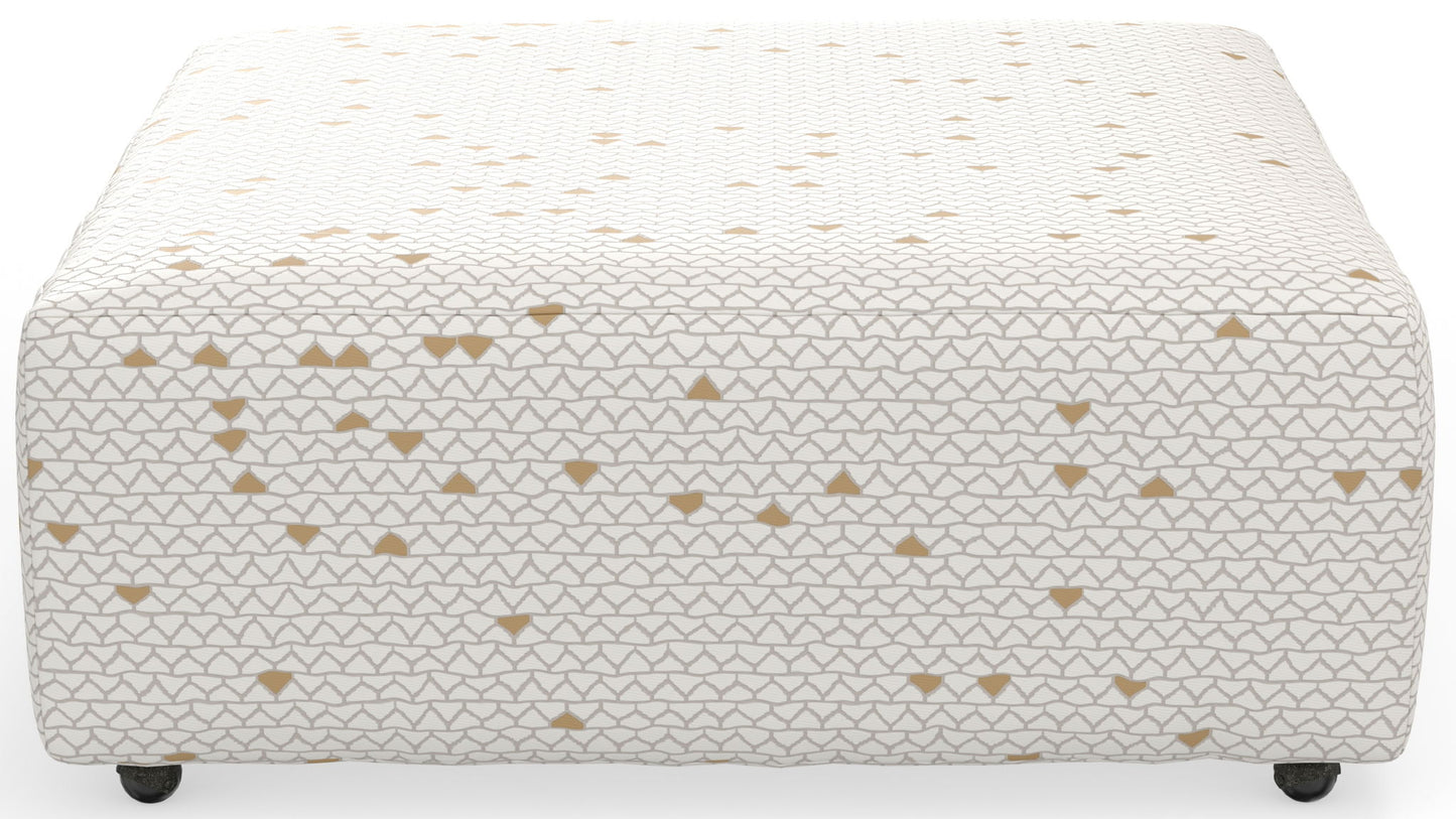 Sanctuary - Castered Cocktail Ottoman - Chalk - Hornell Furniture Outlet