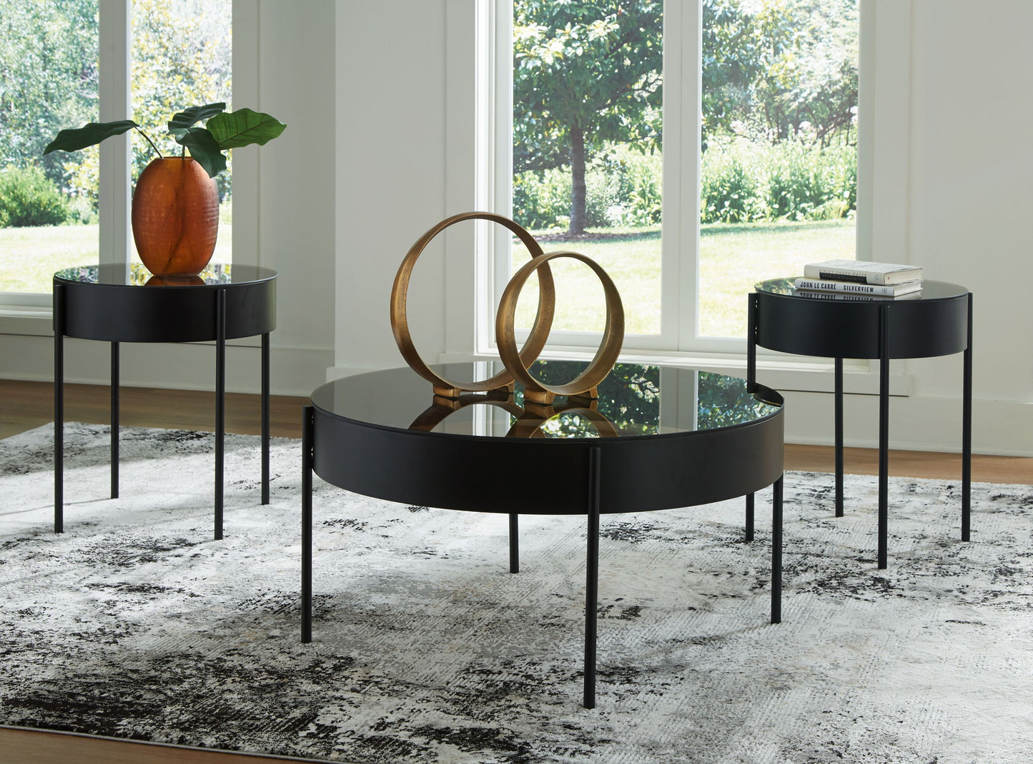Ardoline - Black - Occasional Table Set (Set of 3) - Hornell Furniture Outlet