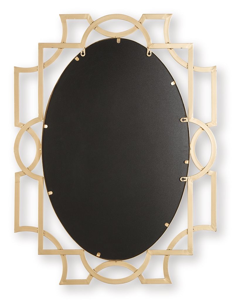 Fulkmore - Antique Gold Finish - Accent Mirror - Hornell Furniture Outlet