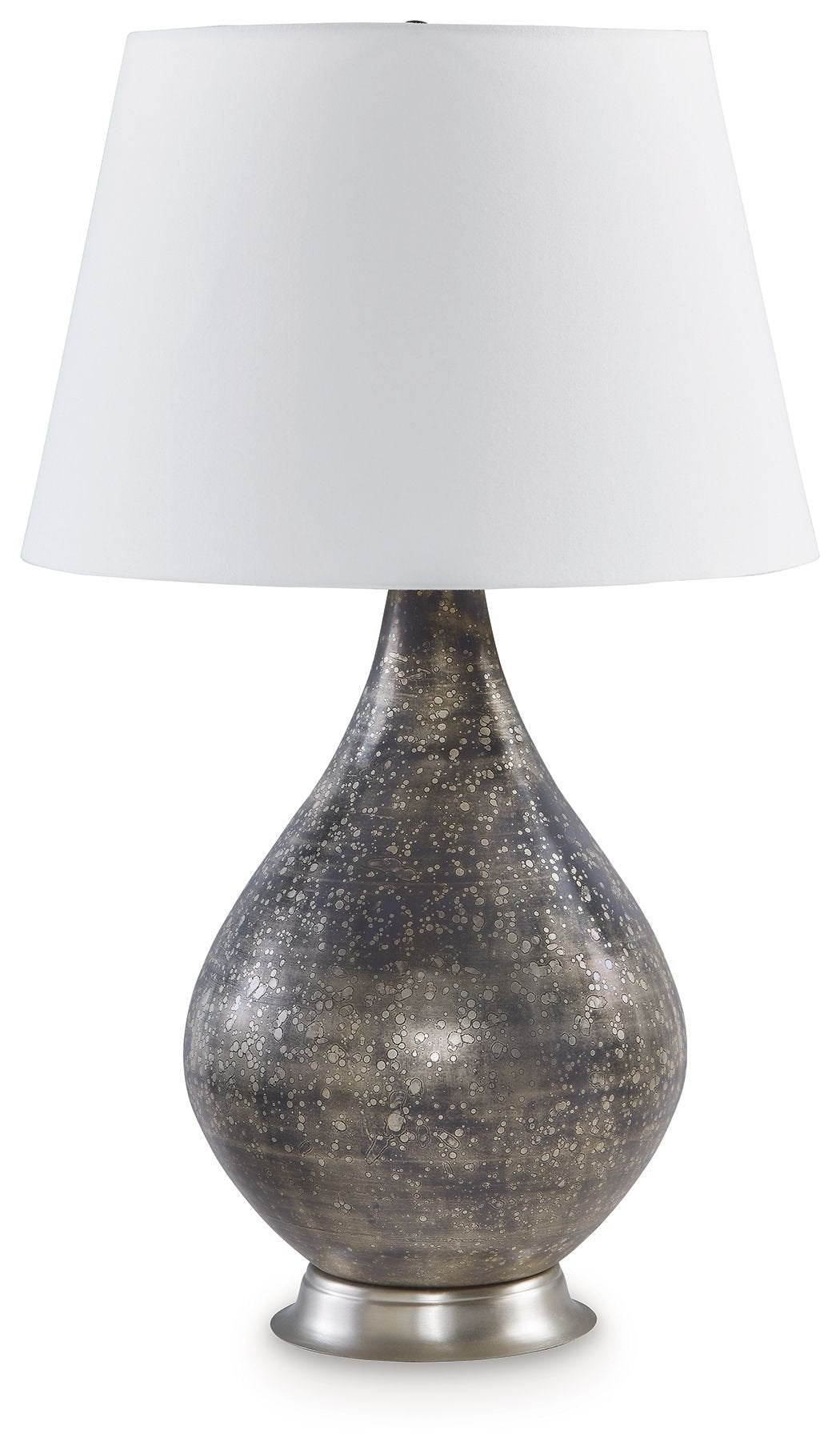Bluacy - Antique Gray - Glass Table Lamp - Hornell Furniture Outlet