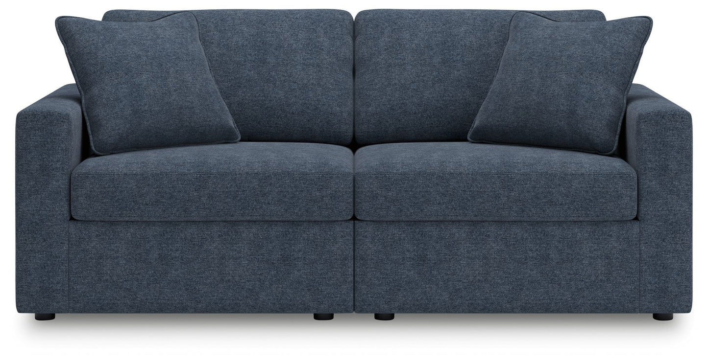 Modmax - Ink - 2 - Piece Sectional Loveseat - Fabric - Hornell Furniture Outlet