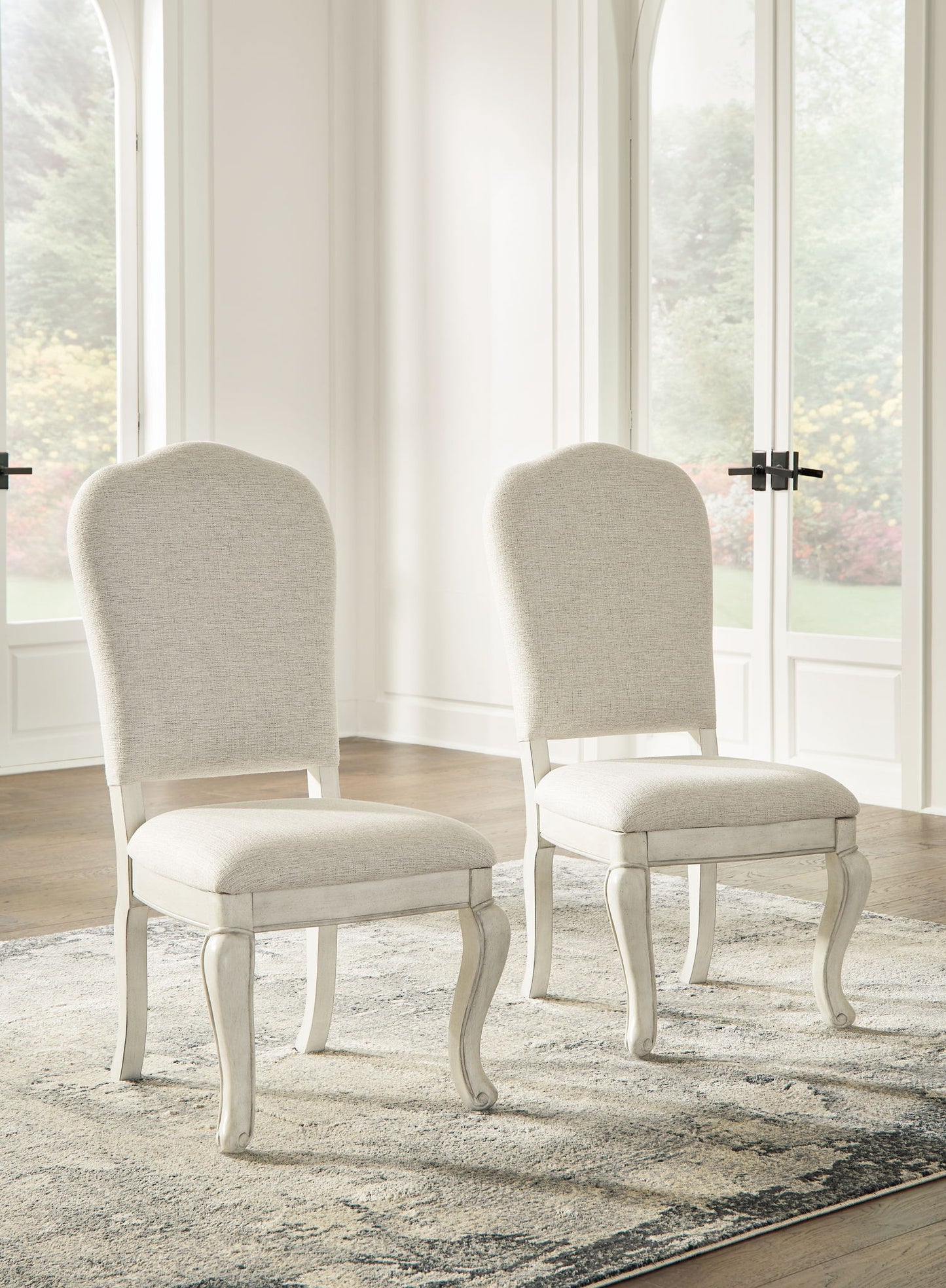 Arlendyne - Antique White - Dining Uph Side Chair (Set of 2) - Hornell Furniture Outlet