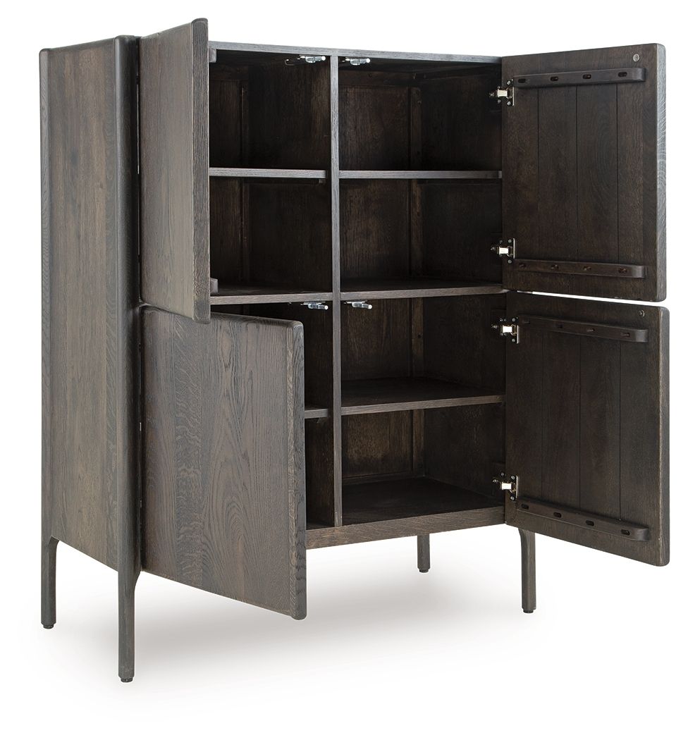 Orsonal - Espresso Brown - Accent Cabinet - Hornell Furniture Outlet