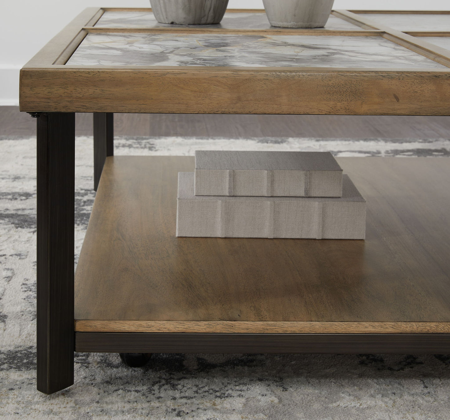 Montia - Multi - Square Cocktail Table - Hornell Furniture Outlet