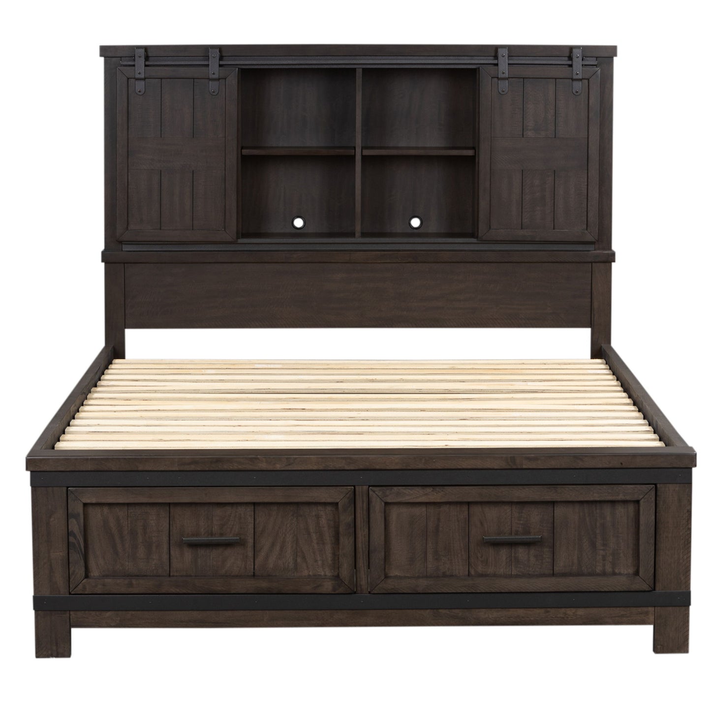 Thornwood Hills - Bookcase Bed, Dresser & Mirror - Hornell Furniture Outlet