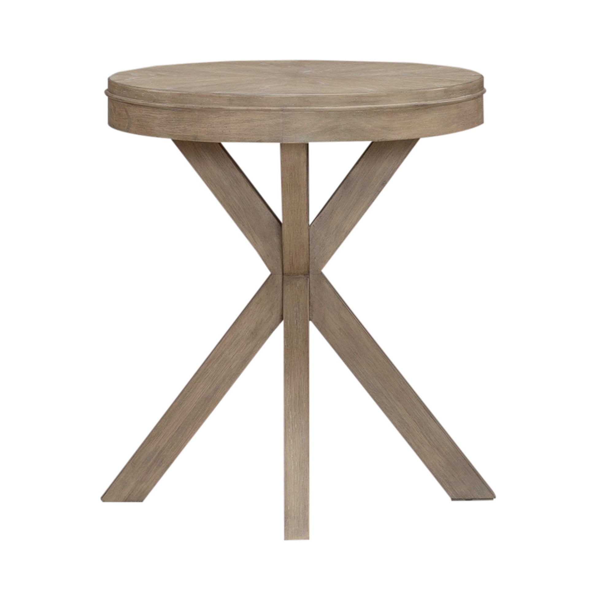 Brentwood - Round End Table - Sandstone - Hornell Furniture Outlet