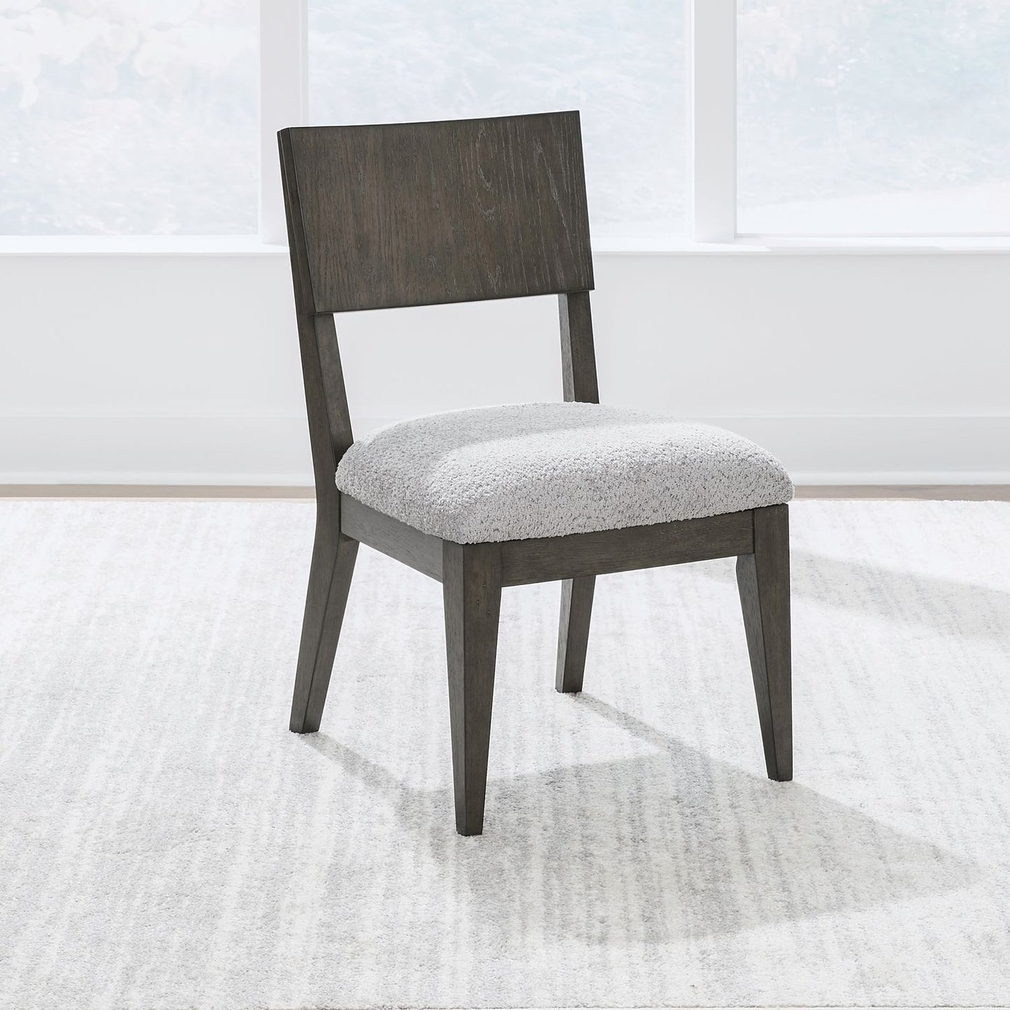Cascade Falls - Panel Back Side Chair (RTA) - Brown - Hornell Furniture Outlet
