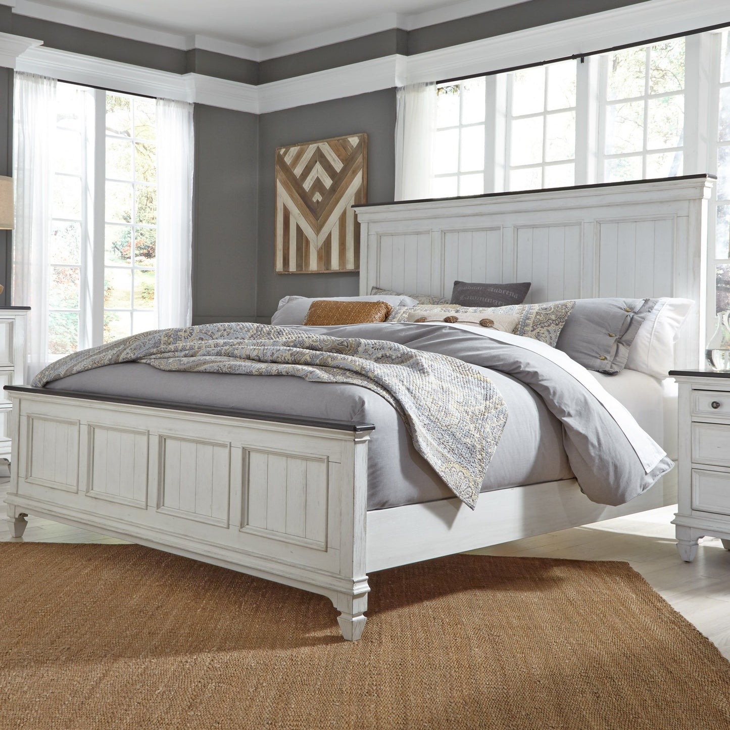 Allyson Park - Panel Bed - Hornell Furniture Outlet