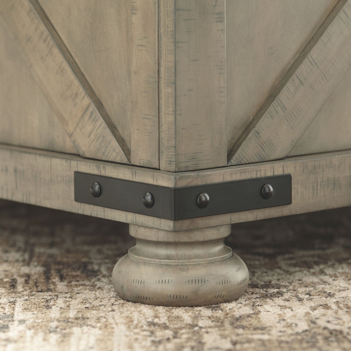 Aldwin - Gray - Cocktail Table With Storage - Square - Hornell Furniture Outlet