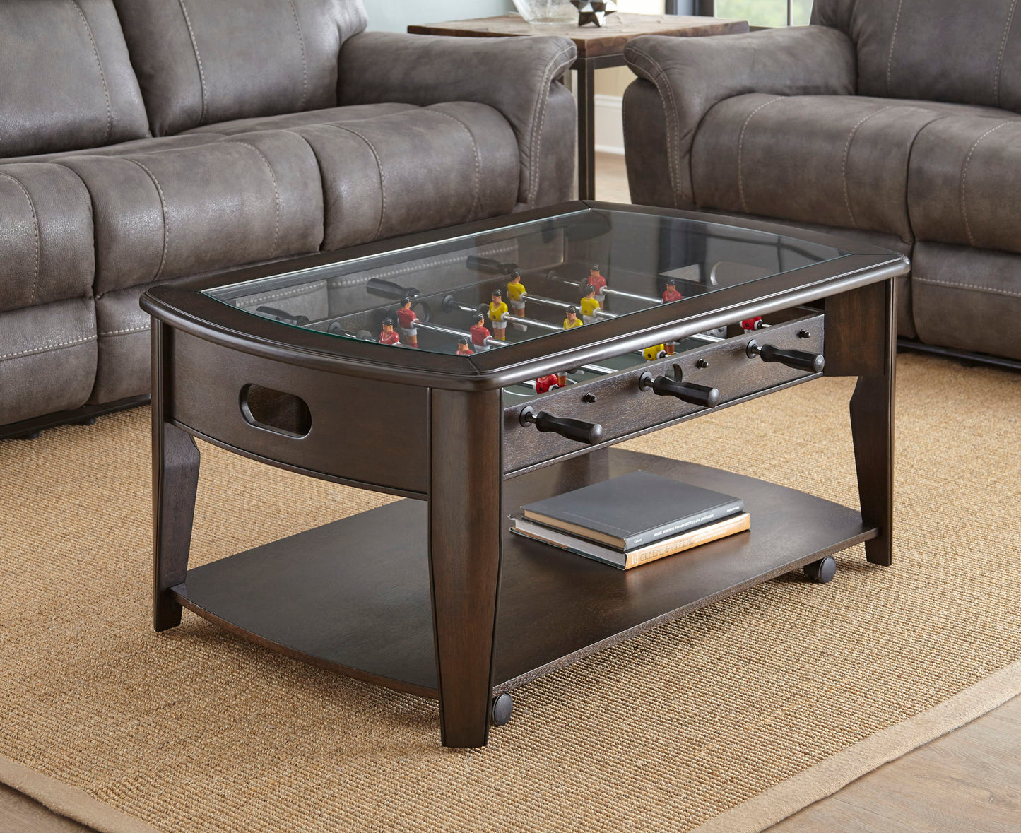 Diletta - Foosball Cocktail Table - Brown - Hornell Furniture Outlet