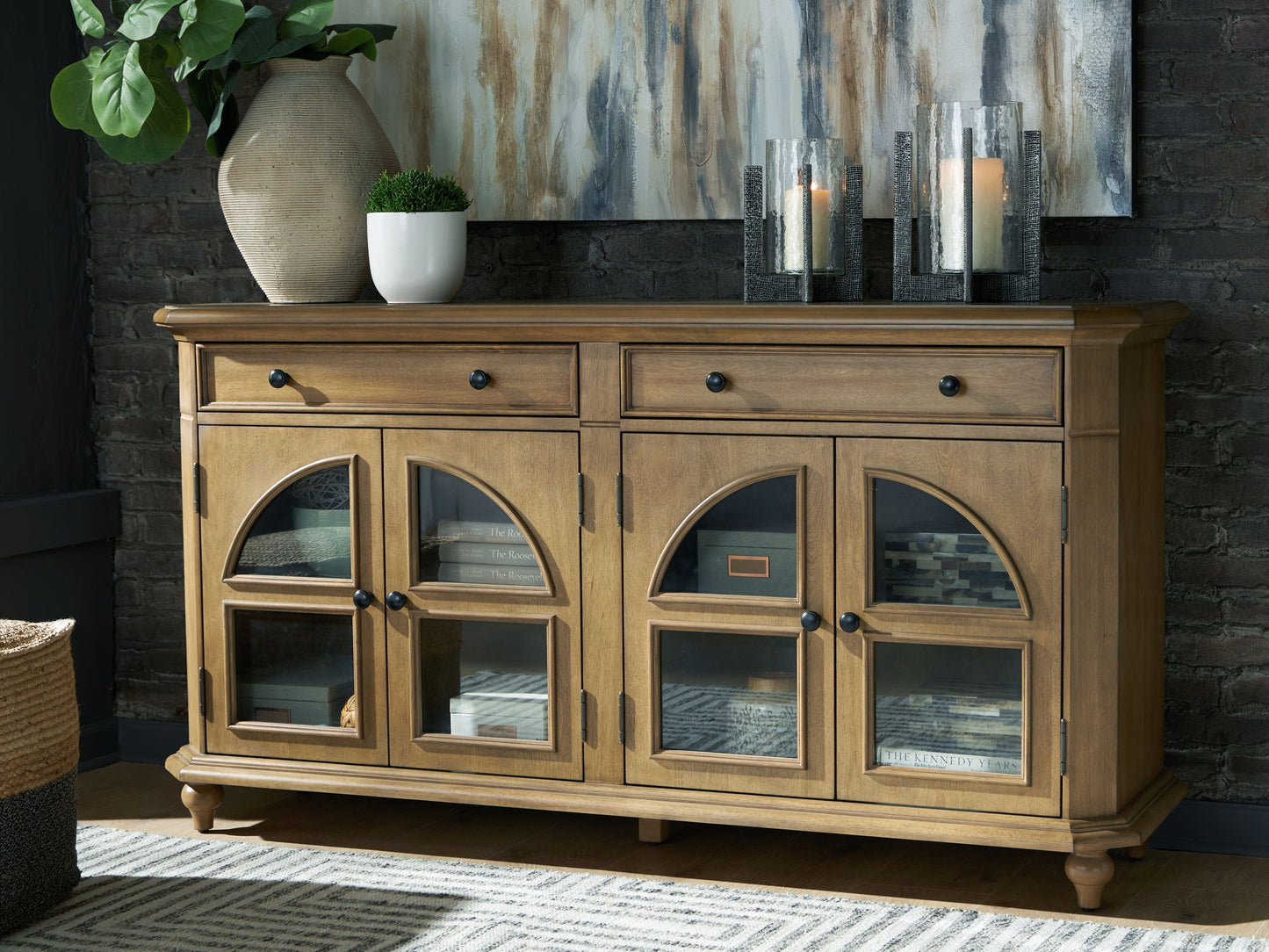 Barlomore - Brown - Accent Cabinet - Hornell Furniture Outlet