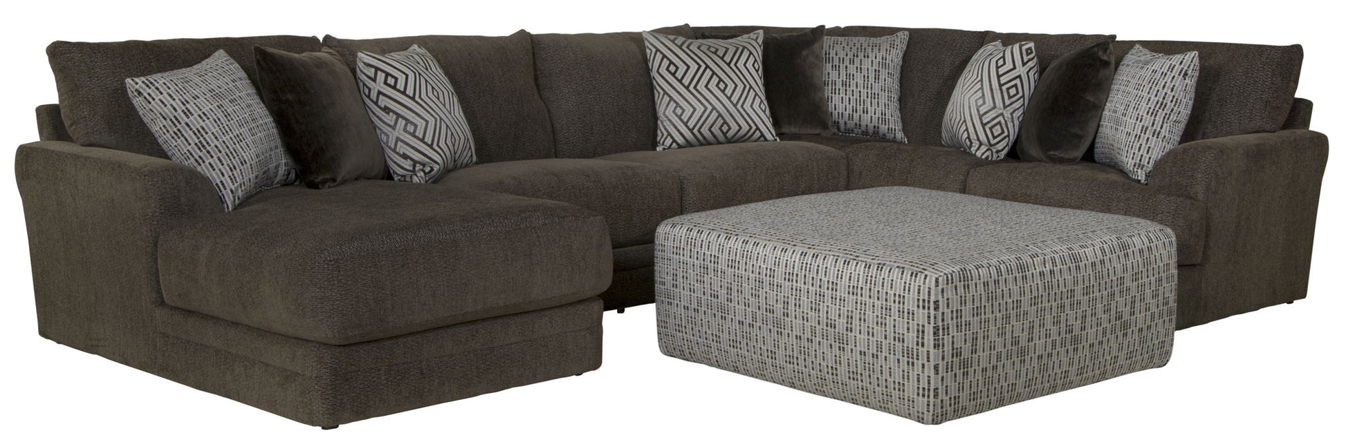 Galaxy - Sectional And Cocktail Ottoman - Hornell Furniture Outlet