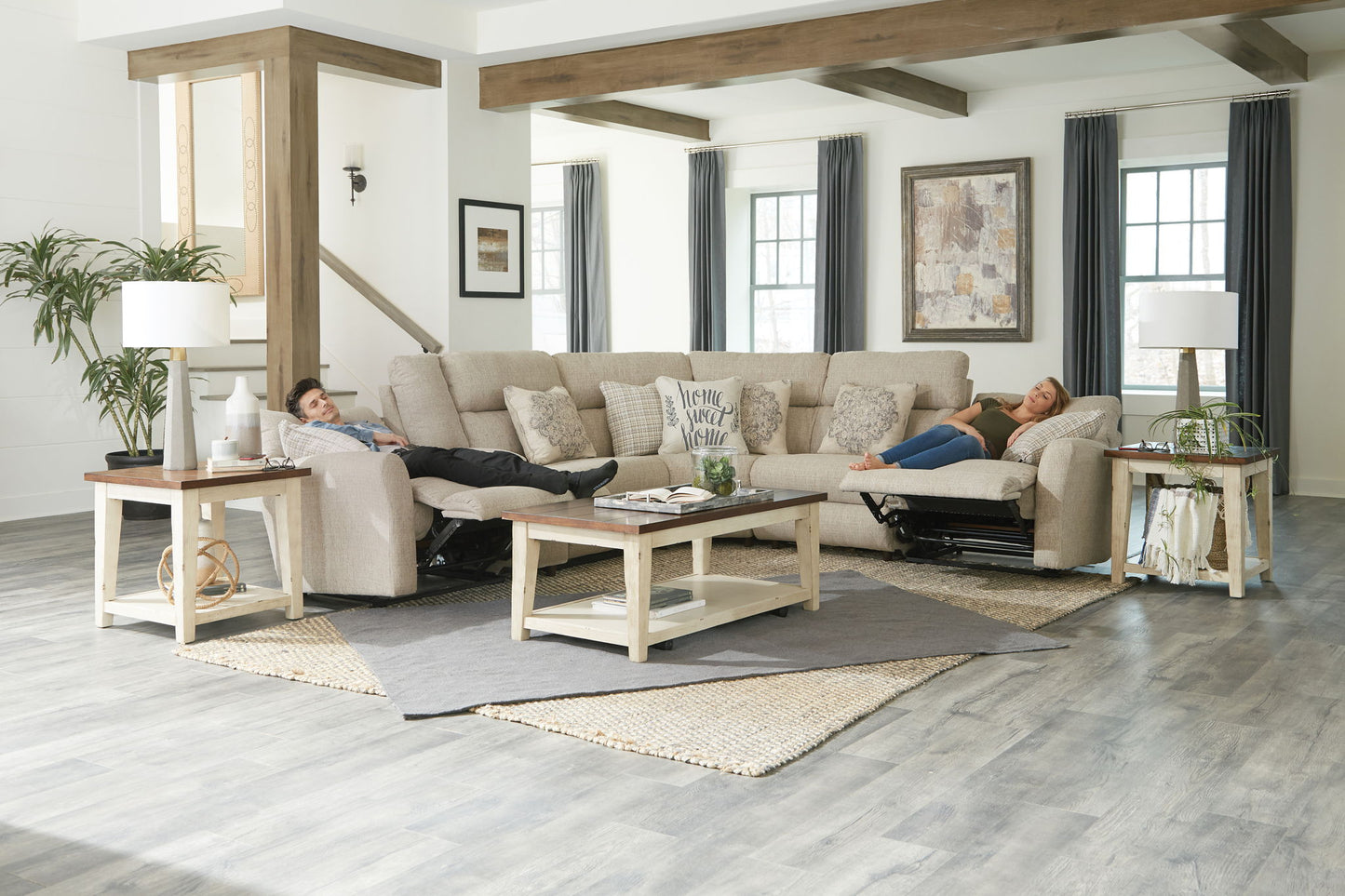 McPherson - Reclining Sectional - Hornell Furniture Outlet