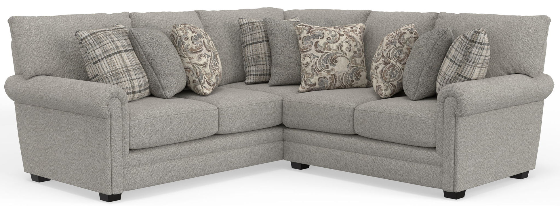 Livingston - Sectional With Comfort Coil Seating And Accent Pillows Included - Hornell Furniture Outlet