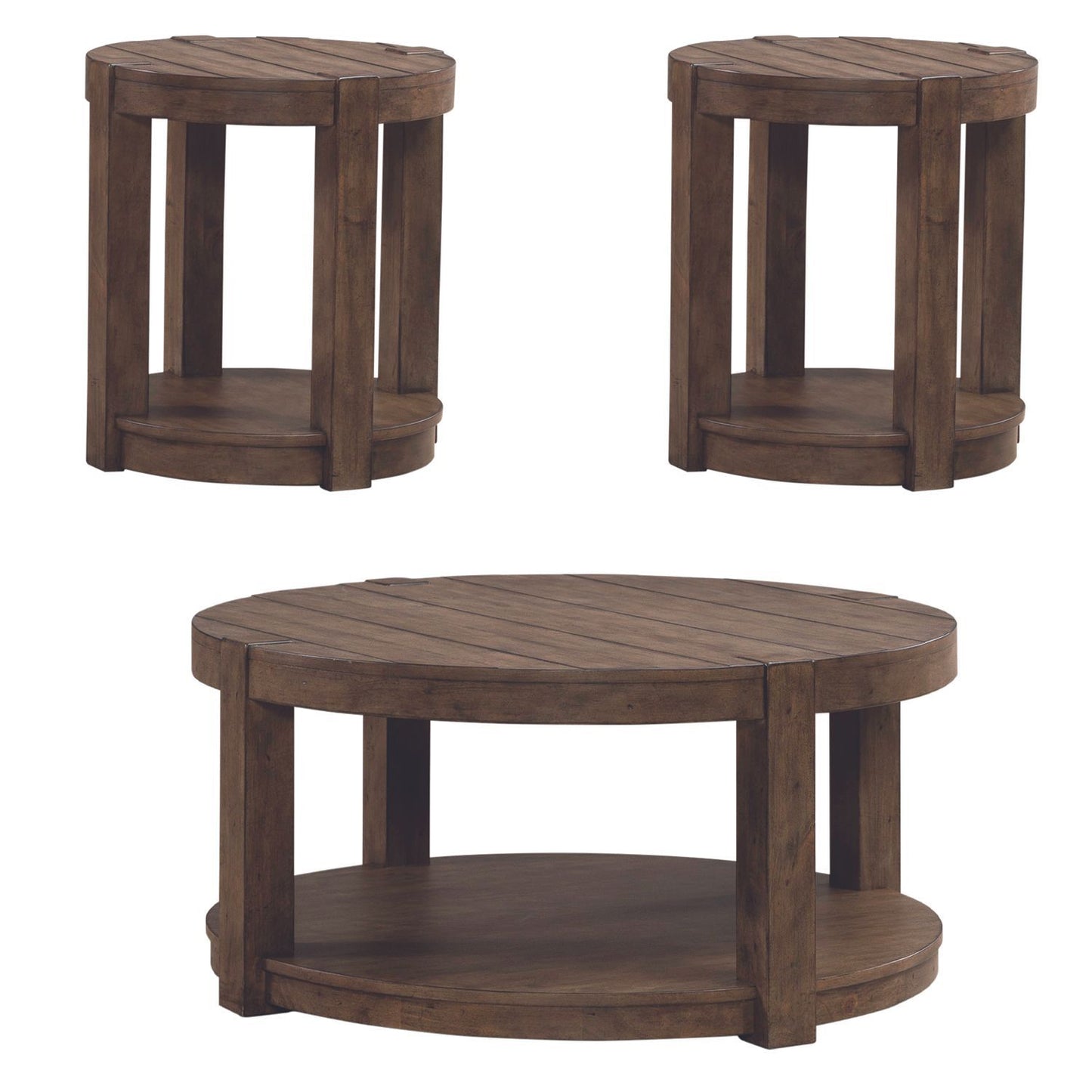 Broadmore - Optional 3 Piece Set - Brown - Hornell Furniture Outlet