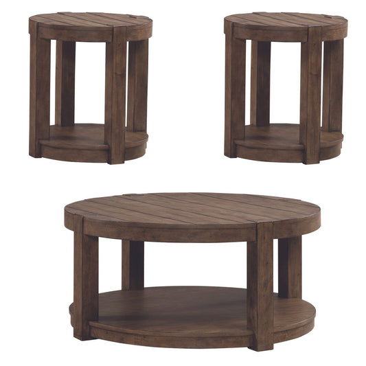Broadmore - Optional 3 Piece Set - Brown - Hornell Furniture Outlet