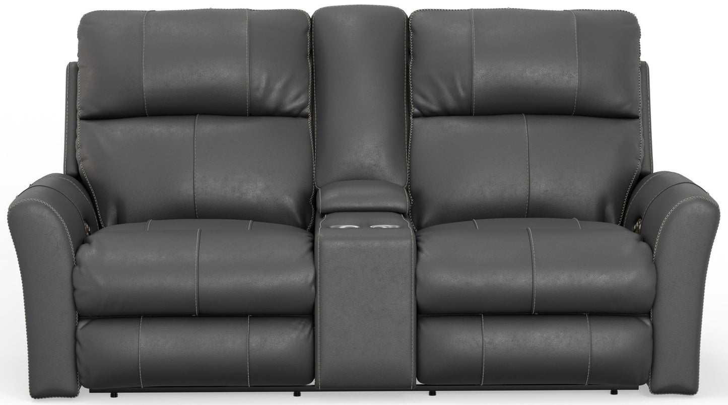 Fredda - Power Recliner Console Loveseat - Hornell Furniture Outlet