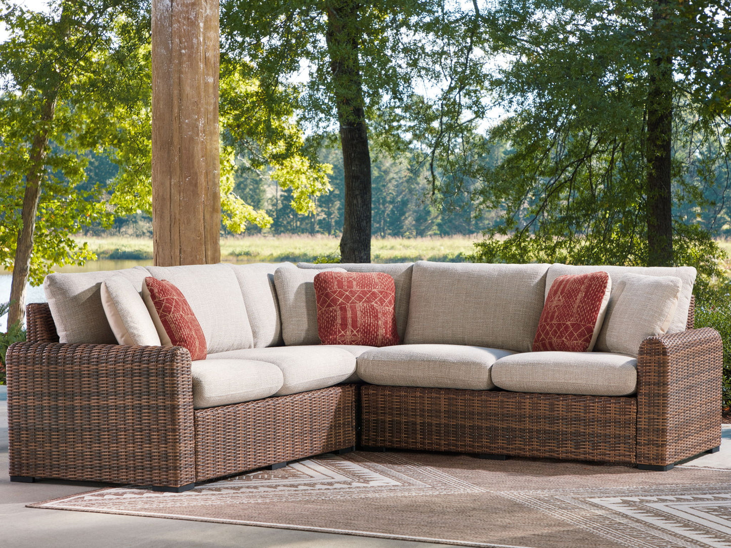 Dolan Creek - Outdoor Sectional - Hornell Furniture Outlet