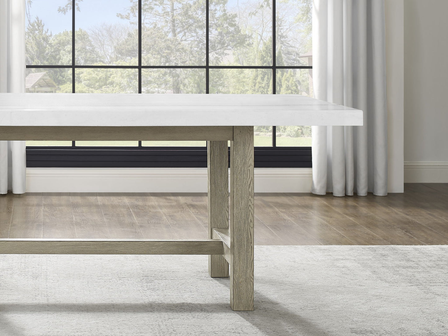 Carena - Rectangular Table - White - Hornell Furniture Outlet