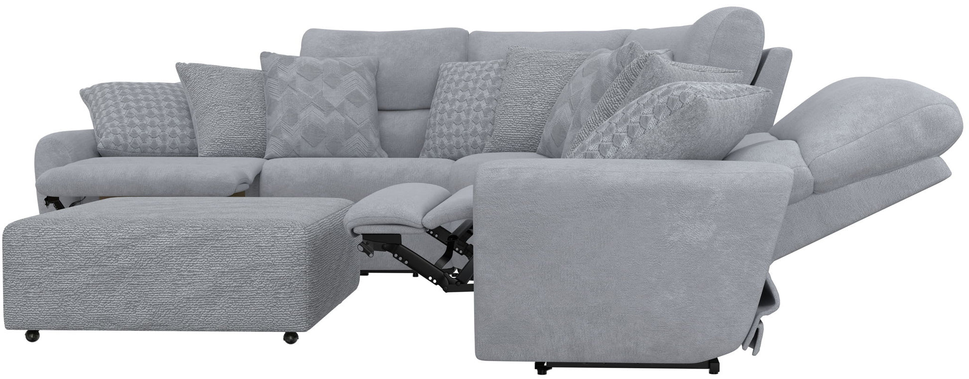 Majesty - Deep Seating Power Reclining Sectional - Hornell Furniture Outlet