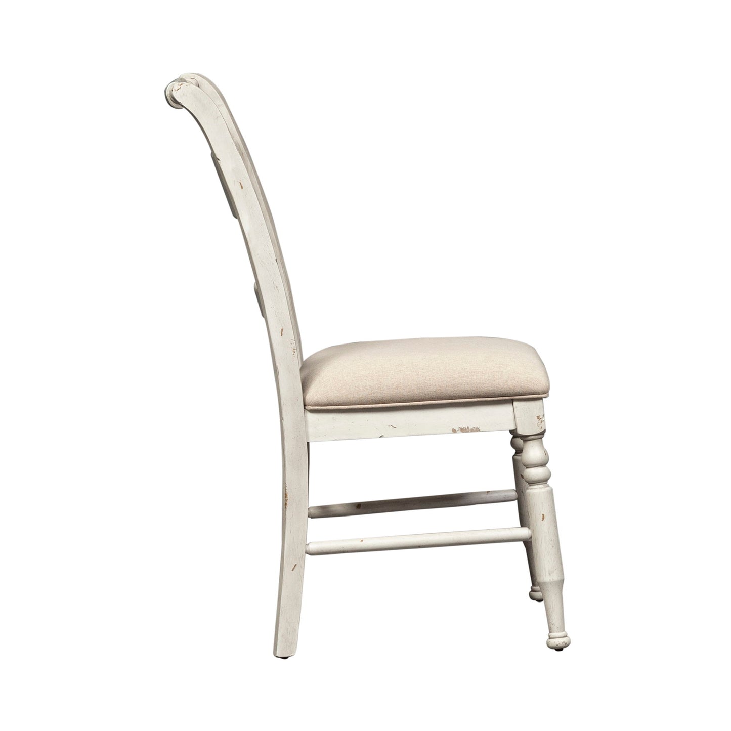 Whitney - Slat Back Side Chair - White - Hornell Furniture Outlet