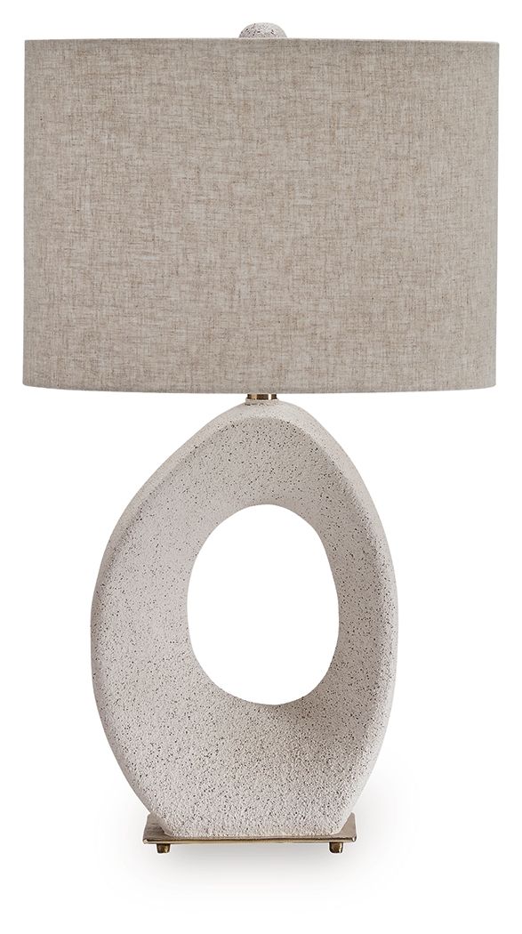 Trentlen - Cream / Gold Finish - Paper Table Lamp - Hornell Furniture Outlet