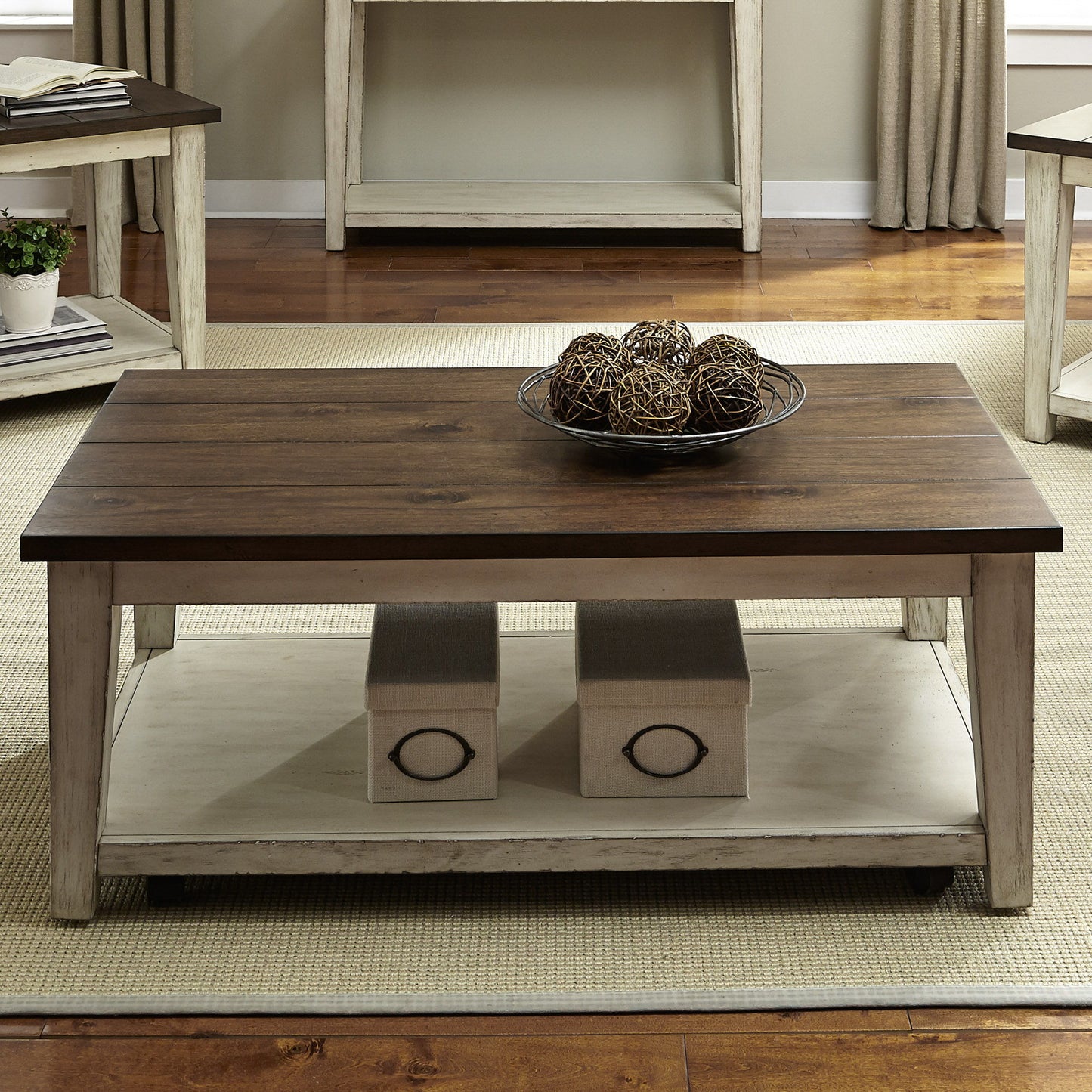 Arden Road - Rectangular Cocktail Table - Satin Cherry - Hornell Furniture Outlet