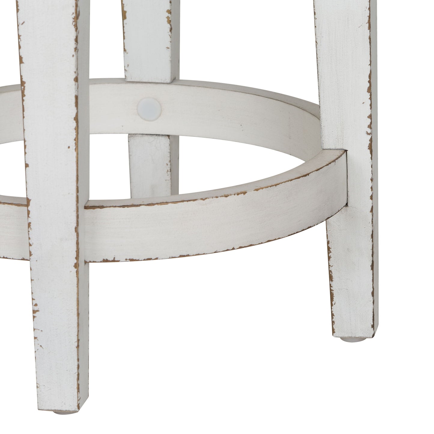 Magnolia Manor - Console Swivel Stool - White - Hornell Furniture Outlet