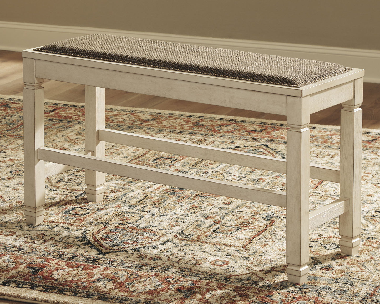 Bolanburg - Beige - DBL Counter UPH Bench - Hornell Furniture Outlet