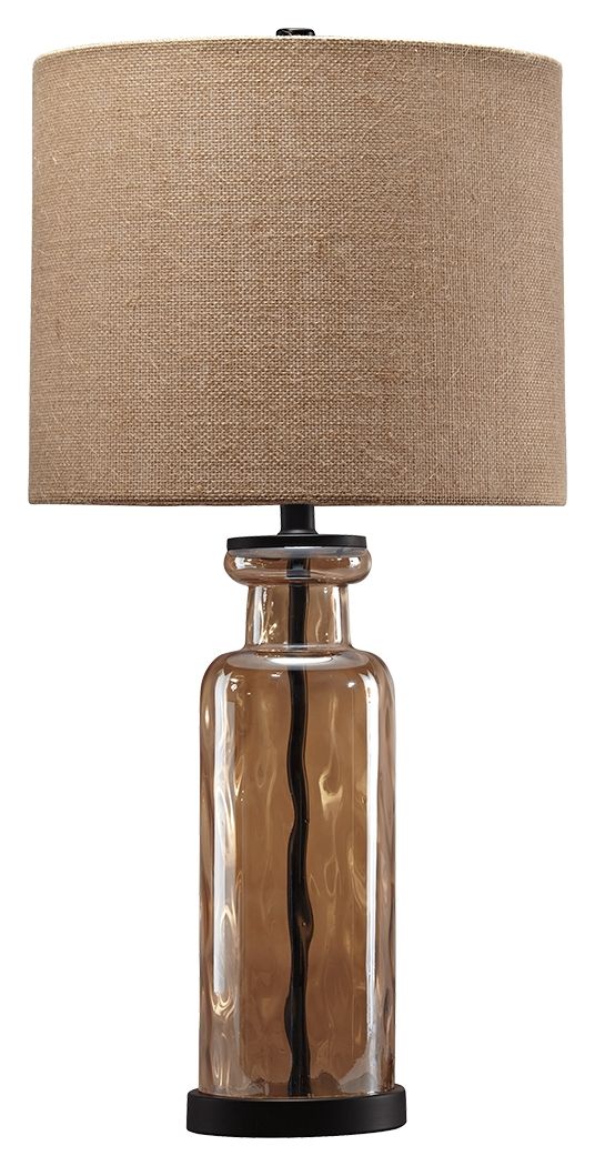 Laurentia - Champagne - Glass Table Lamp - Hornell Furniture Outlet