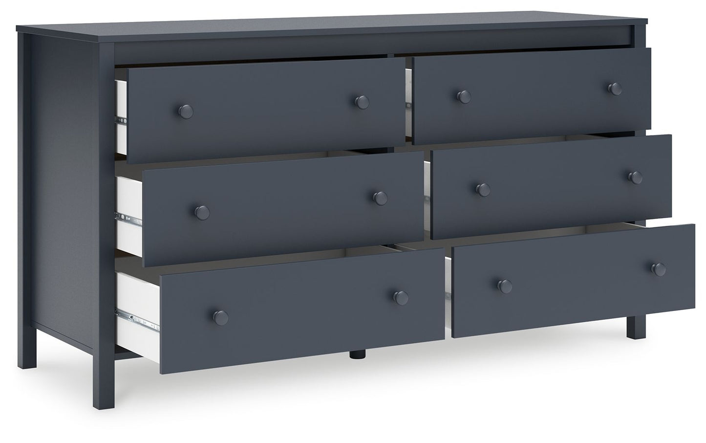 Simmenfort - Navy Blue - Six Drawer Dresser - Hornell Furniture Outlet