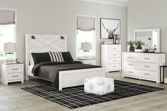 Gerridan - Panel Bedroom Set With Sconces - Hornell Furniture Outlet