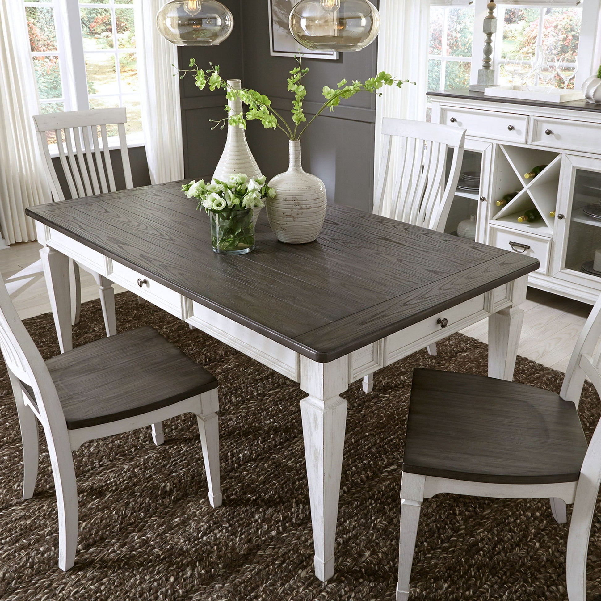 Allyson Park - Rectangular Table Set - Hornell Furniture Outlet