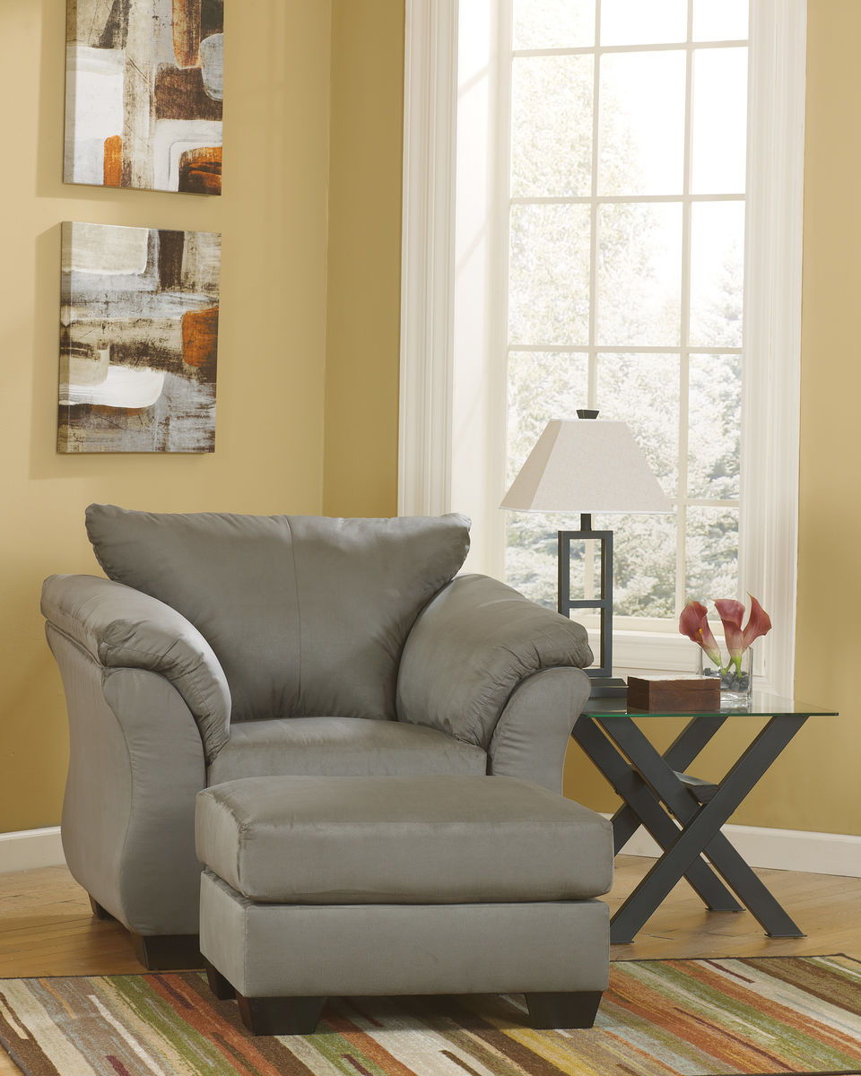 Darcy - Chair With Ottoman - Hornell Furniture Outlet