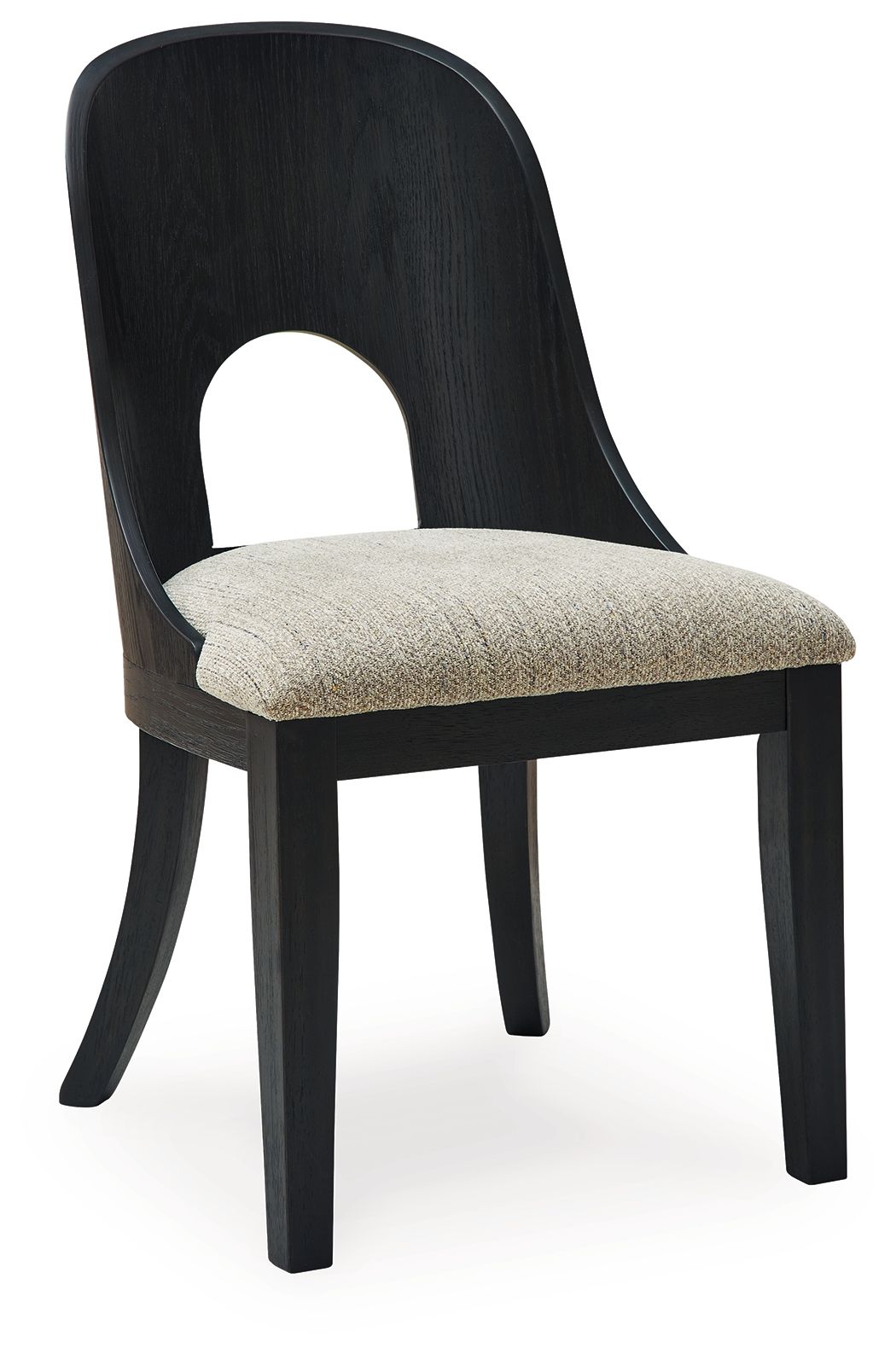 Rowanbeck - Gray / Black - Dining Upholstered Side Chair (Set of 2) - Hornell Furniture Outlet
