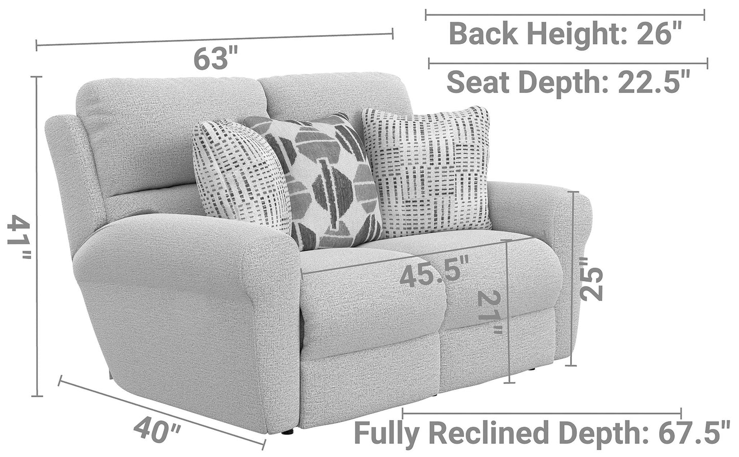Kellen - Lay Flat Reclining Loveseat - Hornell Furniture Outlet