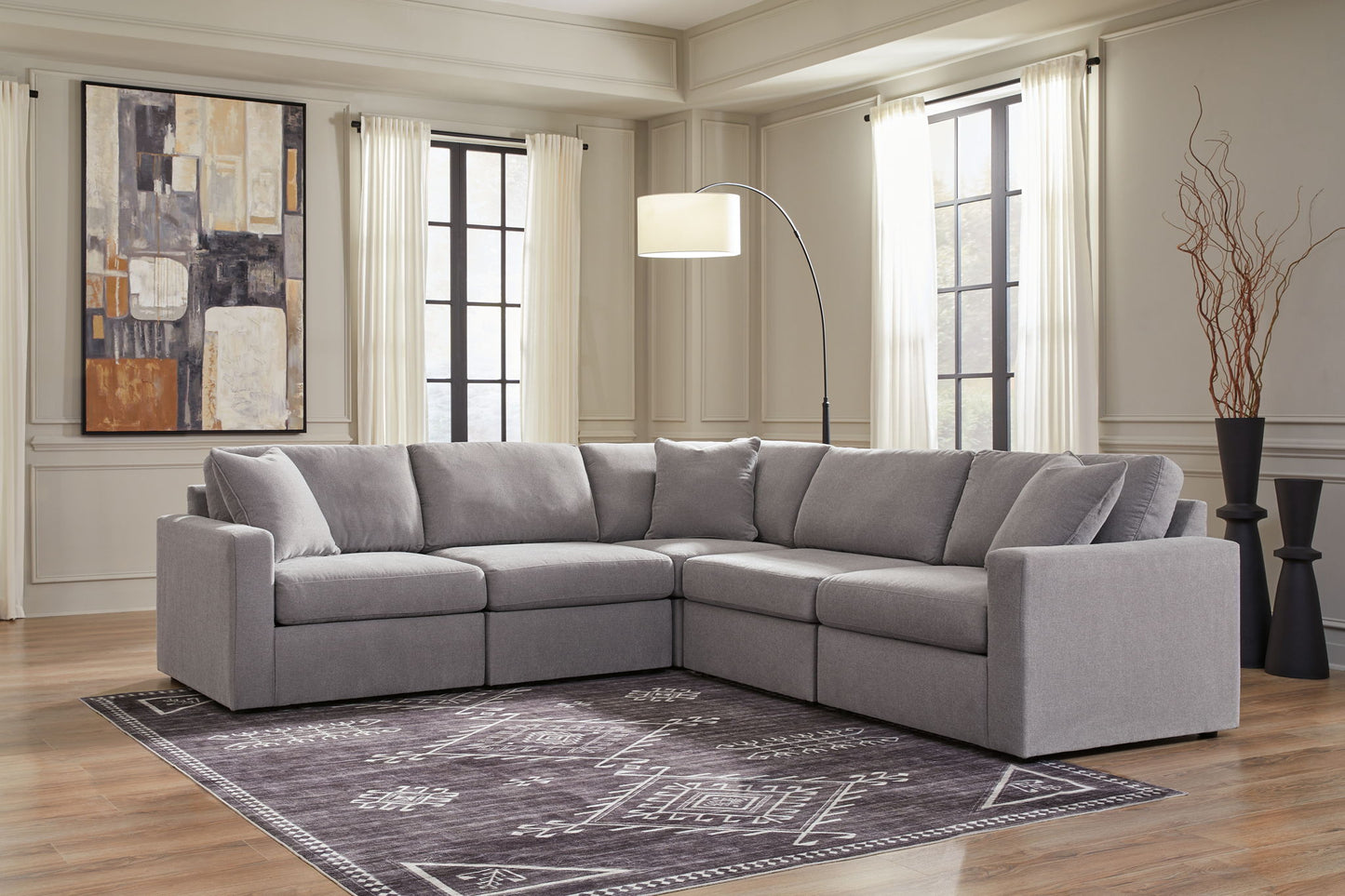 Modmax - Granite - Sectional - Hornell Furniture Outlet
