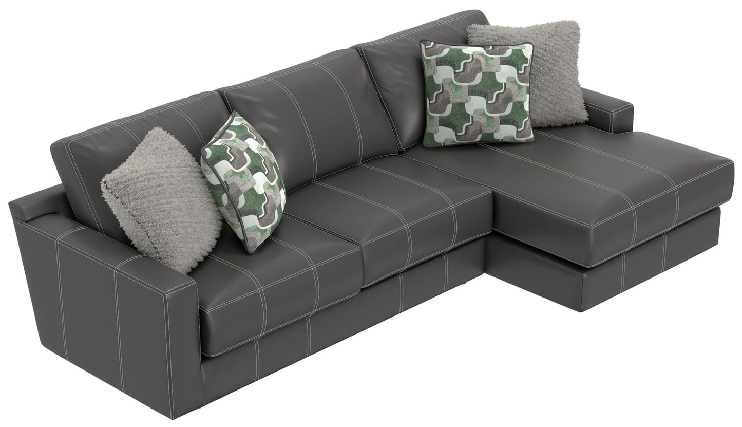 Minori - Italian Leather Sectional - Hornell Furniture Outlet
