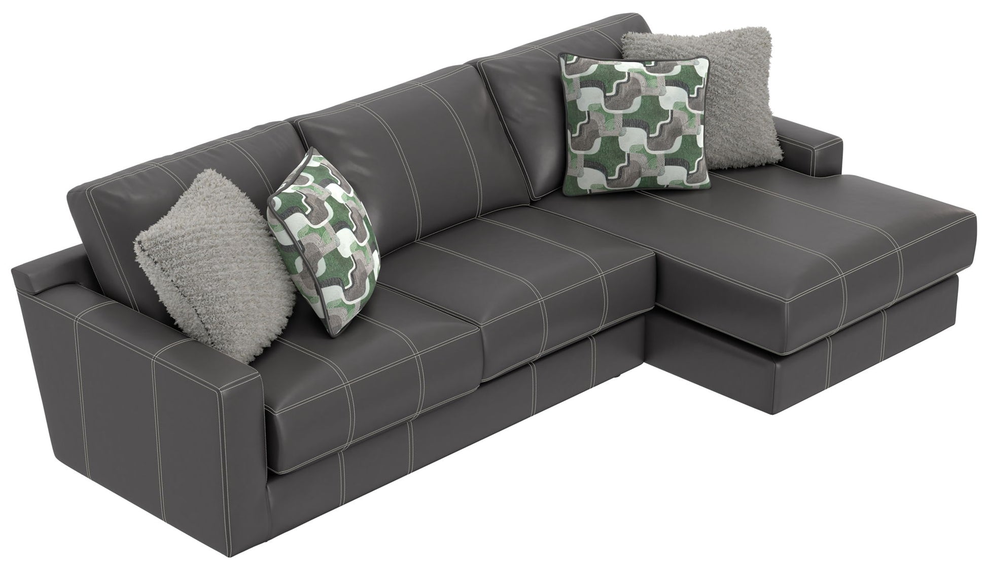 Minori - Italian Leather Sectional - Hornell Furniture Outlet