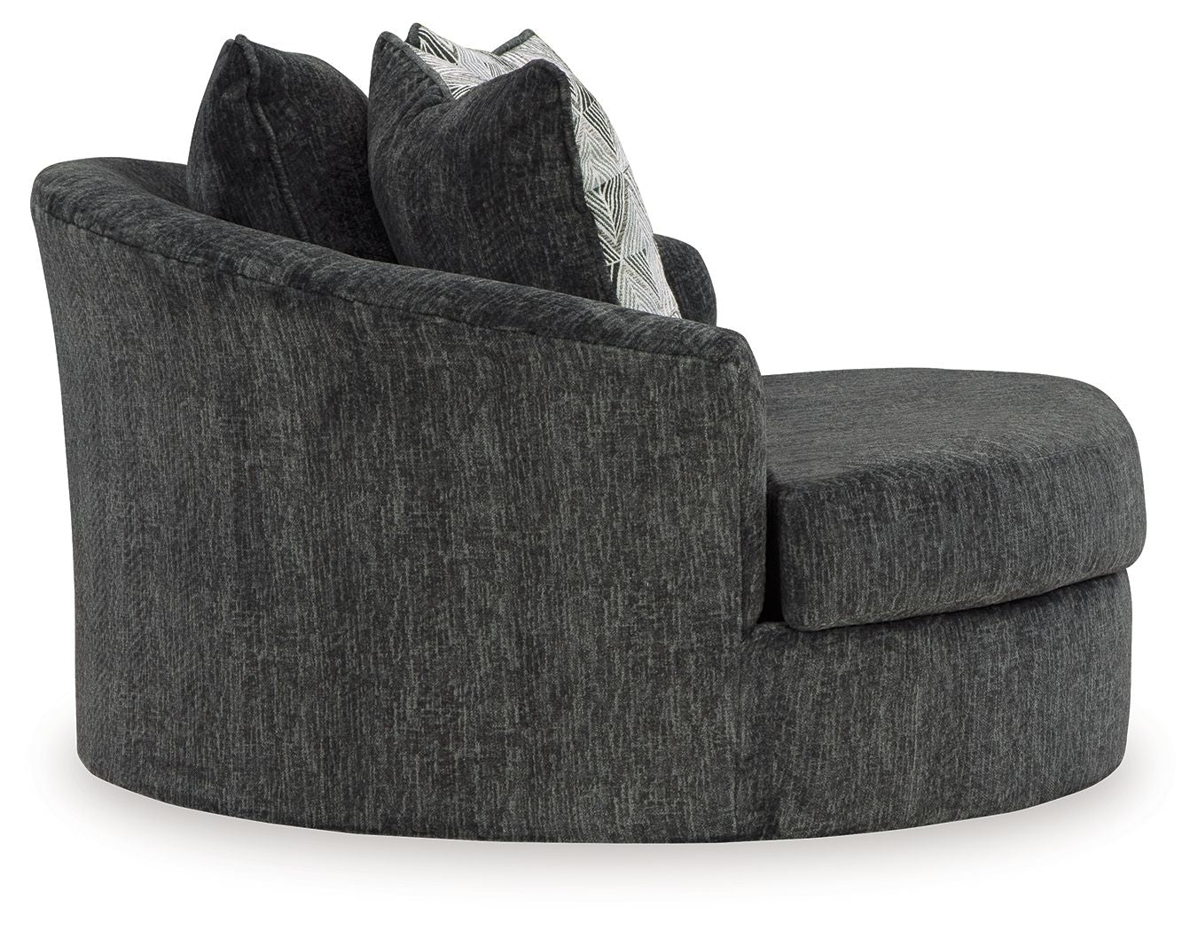Biddeford - Shadow - Oversized Swivel Accent Chair - Hornell Furniture Outlet