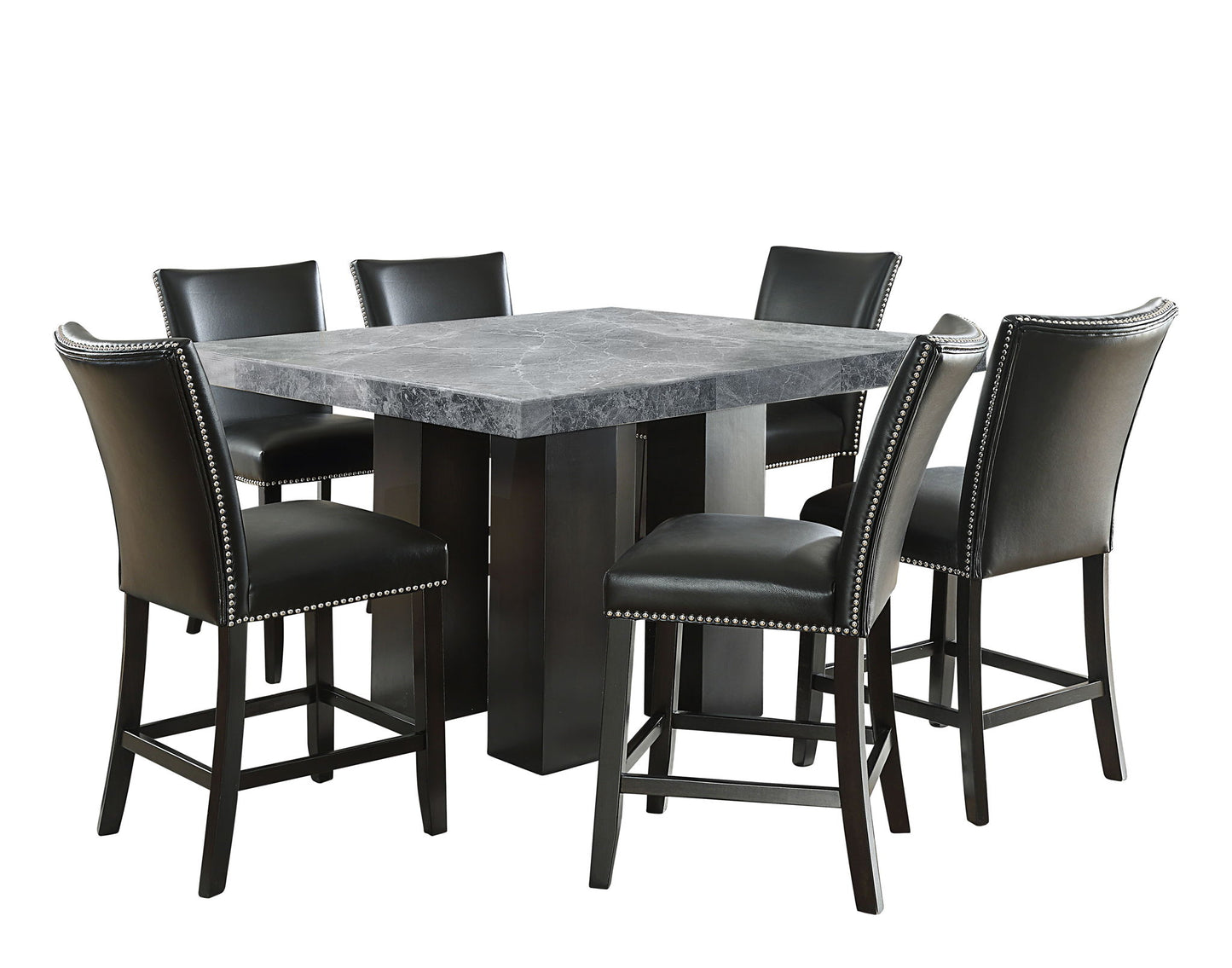 Camila - Square Counter Dining Set - Gray Top - Hornell Furniture Outlet