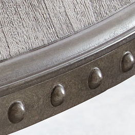 Alamo - Round End Table - Gray - Hornell Furniture Outlet