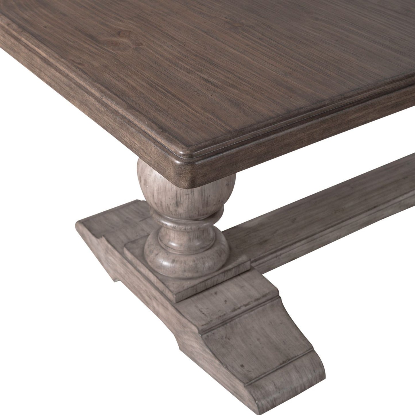 River Place - Trestle Table - Gray - Hornell Furniture Outlet