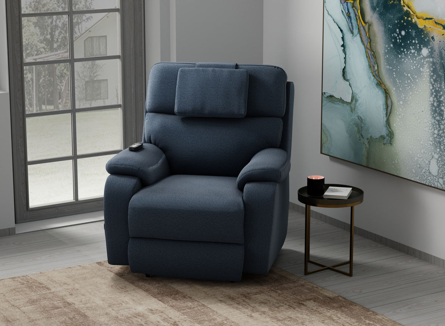 Dreamtime - Power Headrest Power Lay Flat Recliner With CR3 Heat/Massage/Zero Gravity - Hornell Furniture Outlet