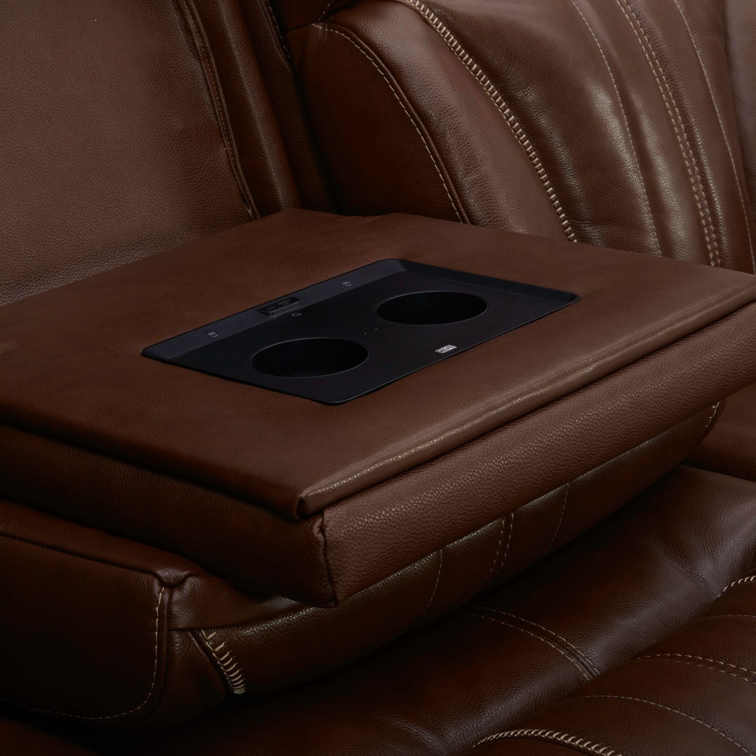 Caswell - Sofa P2 & ZG - Brown - Hornell Furniture Outlet