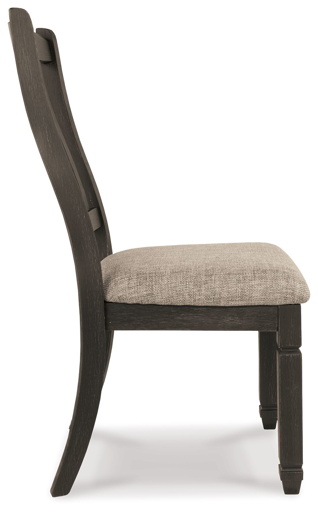 Tyler Creek - Black / Grayish Brown - Dining UPH Side Chair (Set of 2) - Slatback - Hornell Furniture Outlet