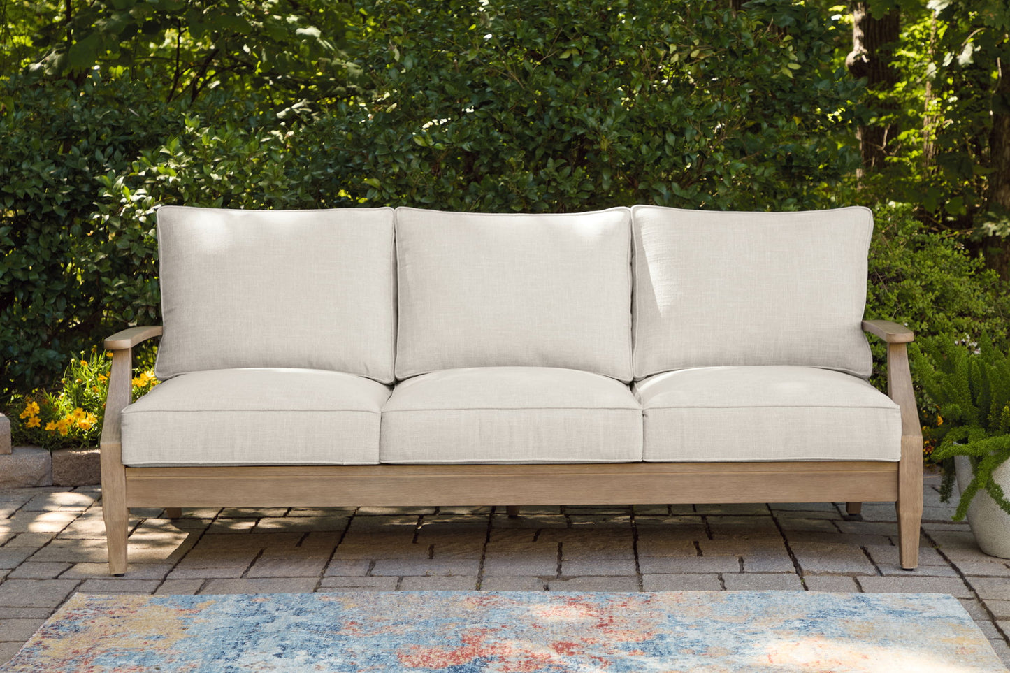 Carter Hall - Beige - Sofa With Cushion - Hornell Furniture Outlet