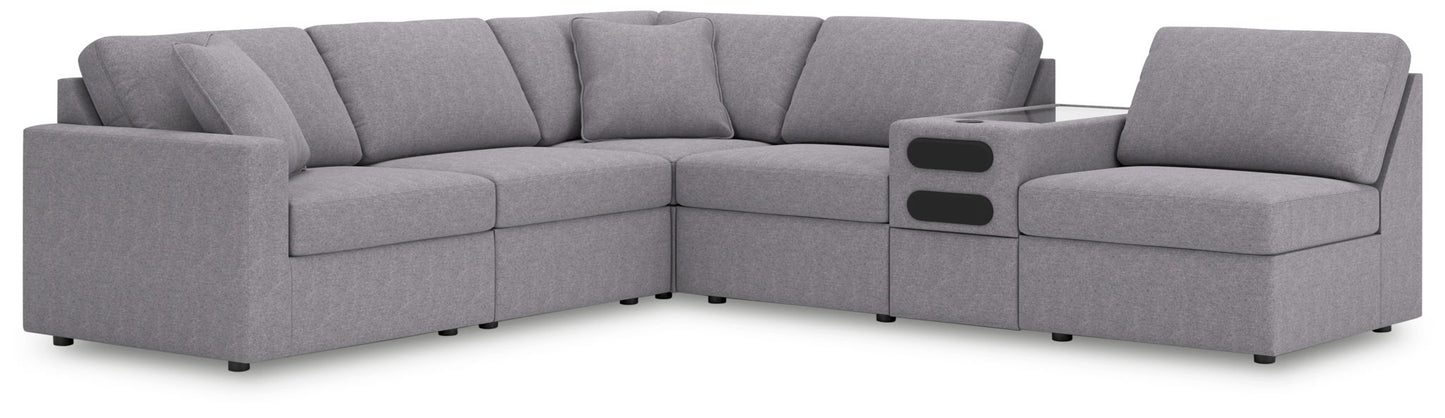 Modmax - Granite - Sectional - Hornell Furniture Outlet
