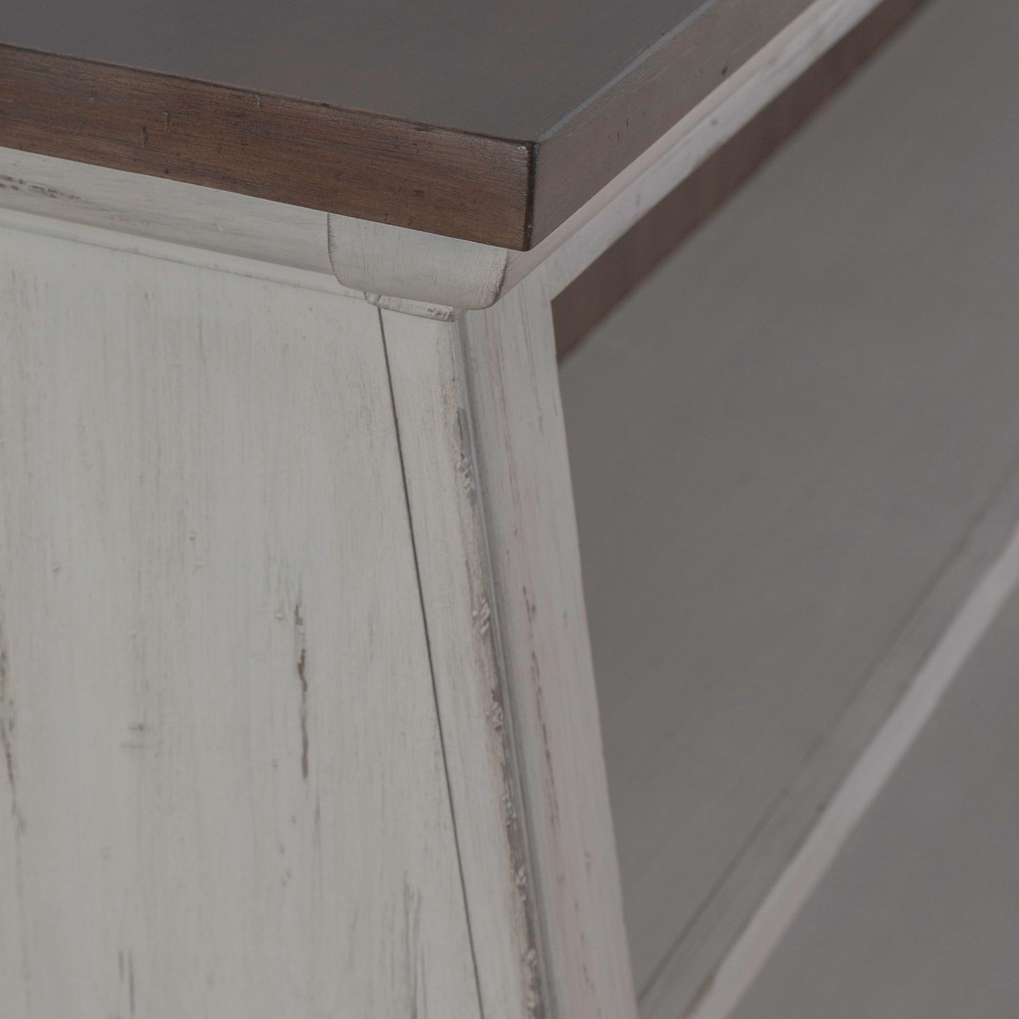 River Place - Angled Server Hutch - White - Hornell Furniture Outlet